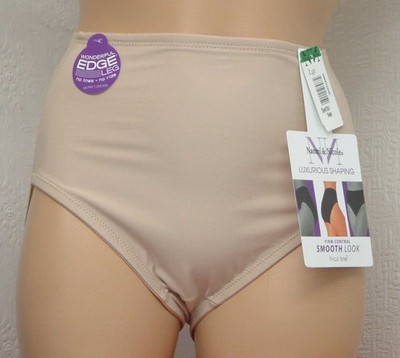 Naomi & Nicole Mid- Waist, Hi-Cut, Firm Control Smoth Brief 730-1, XL-2XL, Sale