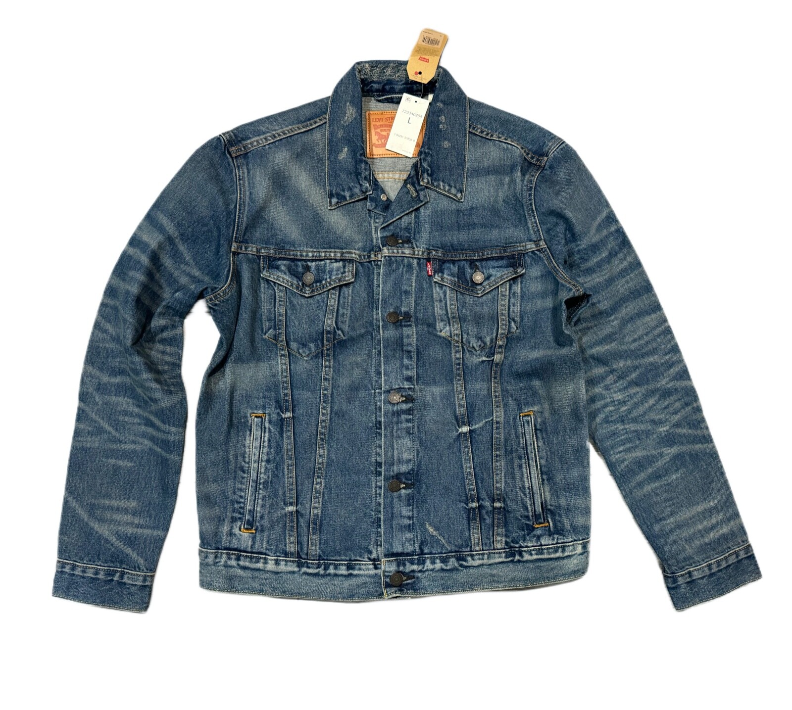 Levis Trucker Jacket Mens Denim Button Jacket Levis Color