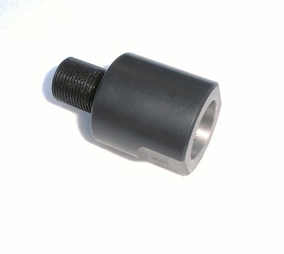 Threaded Barrel End for plain 5/8 inch (.625) barrels to 1/2-28 TPI