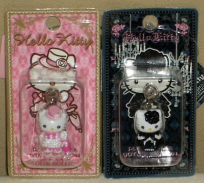 Hello Kitty x Nobala Takemoto Mascot 1'' Figure Dolls Key Chain Sanrio 2005 NEW