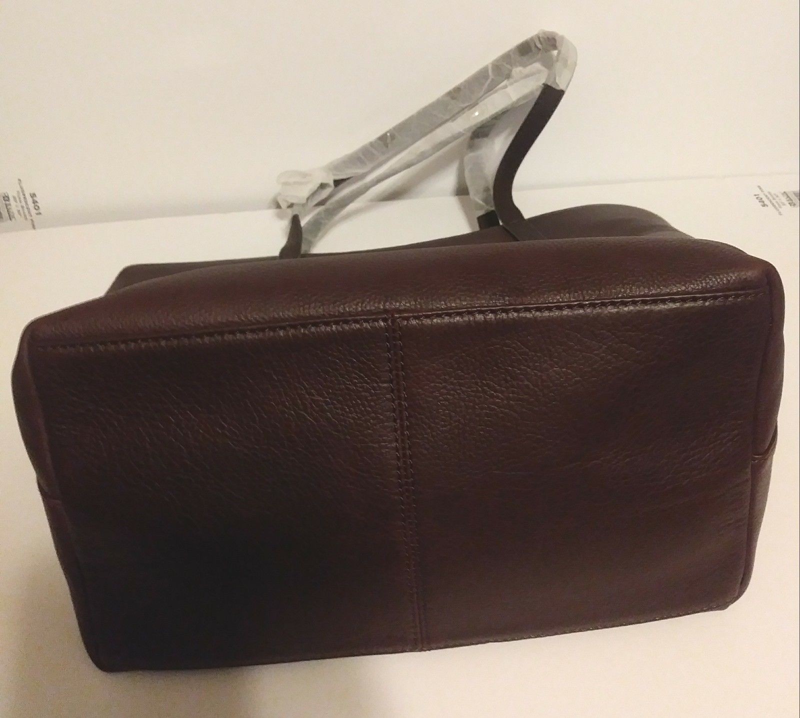 NWT UGG Australia Sera brown Leather Tote purse Bag w/ Sheepskin tablet pouch