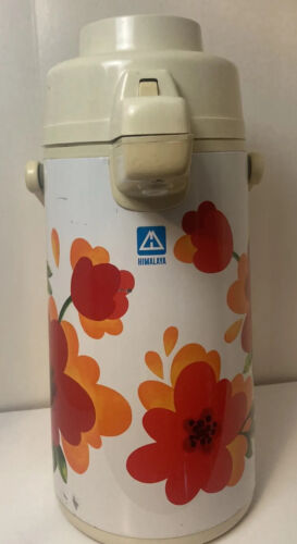 Vintage Retro Coffee Tea Hot Or Cold Air Pot Pump Beverage Dispenser Thermos