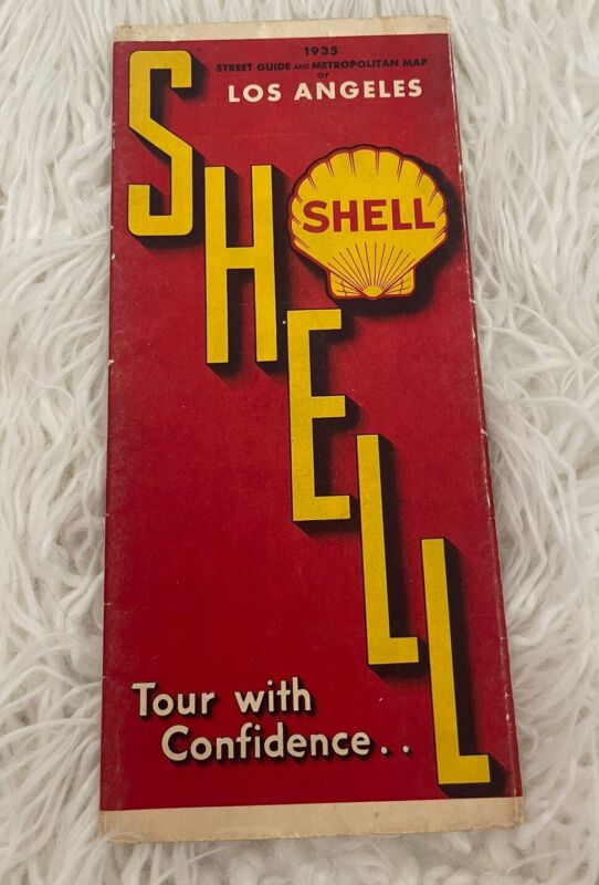 Vintage Shell Gas Station “Los Angeles” Street Guide & Metropolitan Map; 1960’s