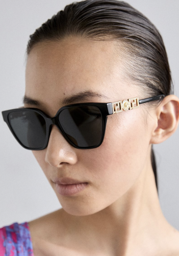 VERSACE VERSACE VE4471B-GB187-56 BLACK SUNGLASSES