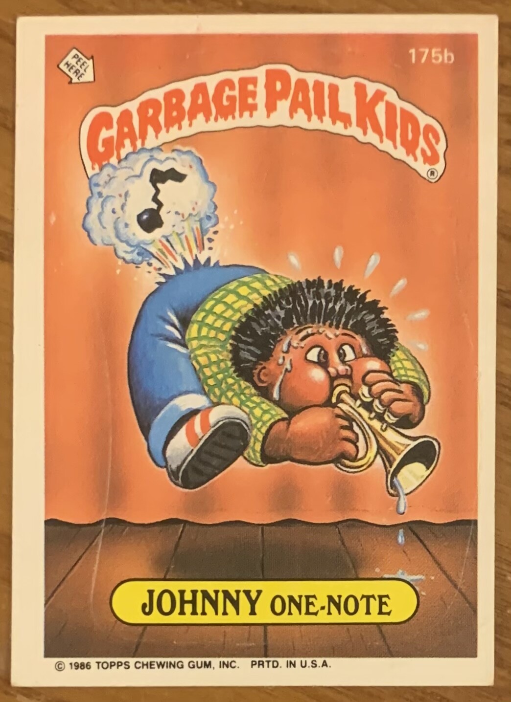 Johnny&#39;s - note JOHNNY One-Note #175b Prices | 1986 Garbage Pail Kids | GPK