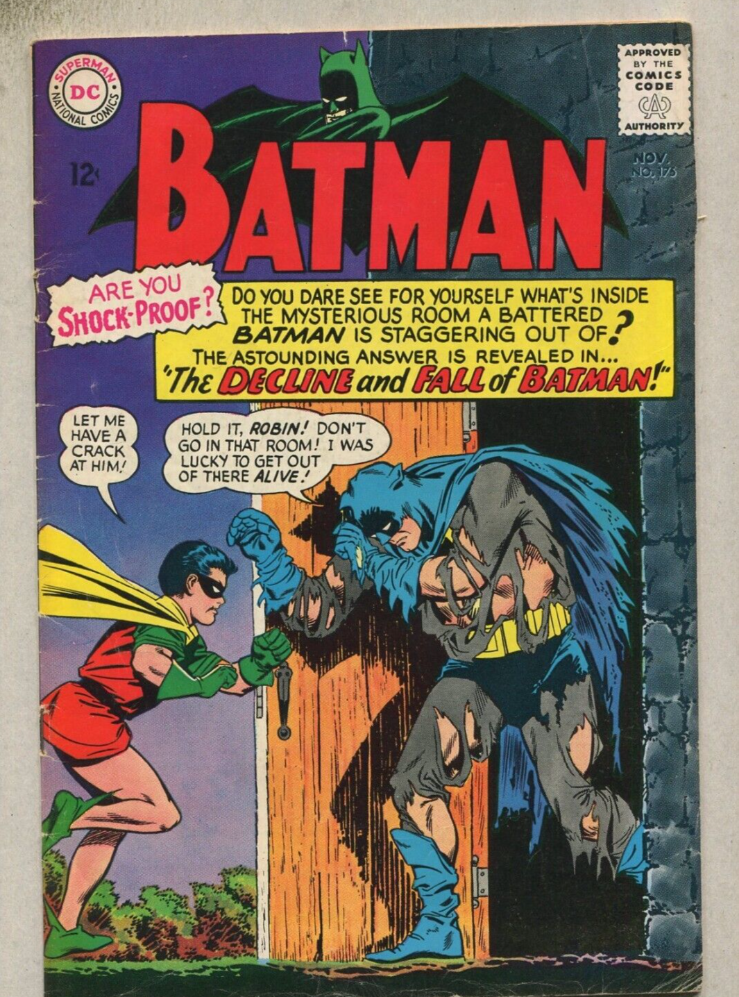 その他 BATMAN:THE RISE AND FALL OF THE BATMEN Batman #175 VG/FN The Decline And Fall Of Batman DC Comics