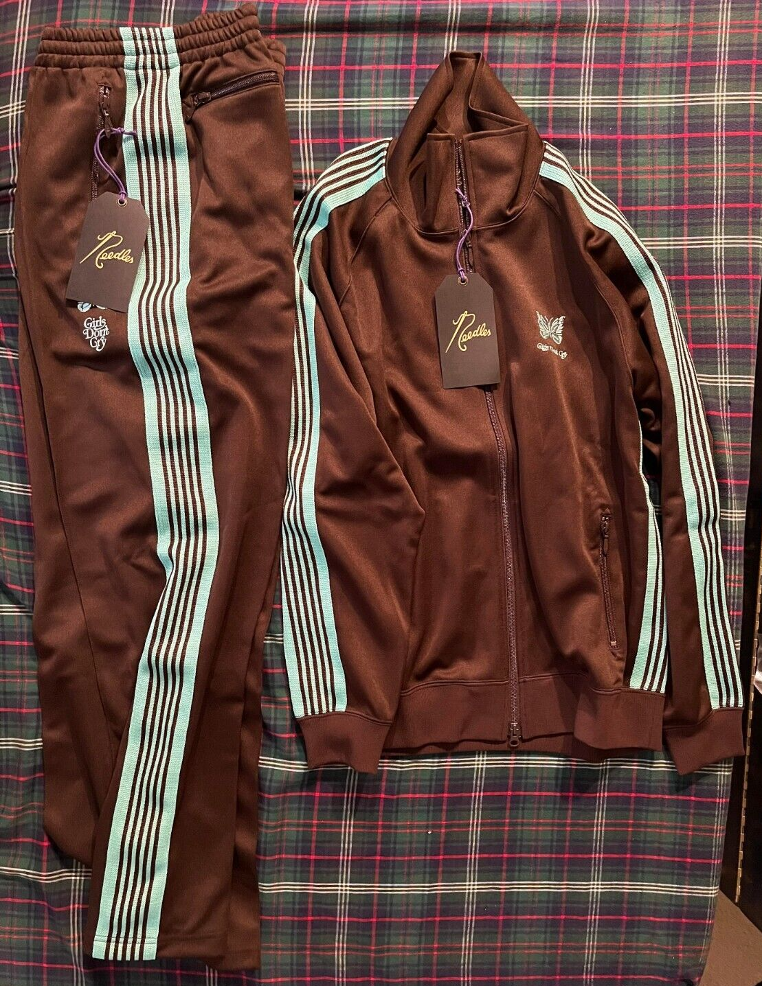 Girls Don't Cry X Needles Track Jacket + Pants Set Poly Girls Don't Cry X Needles Track Jacket + Pants Set Poly