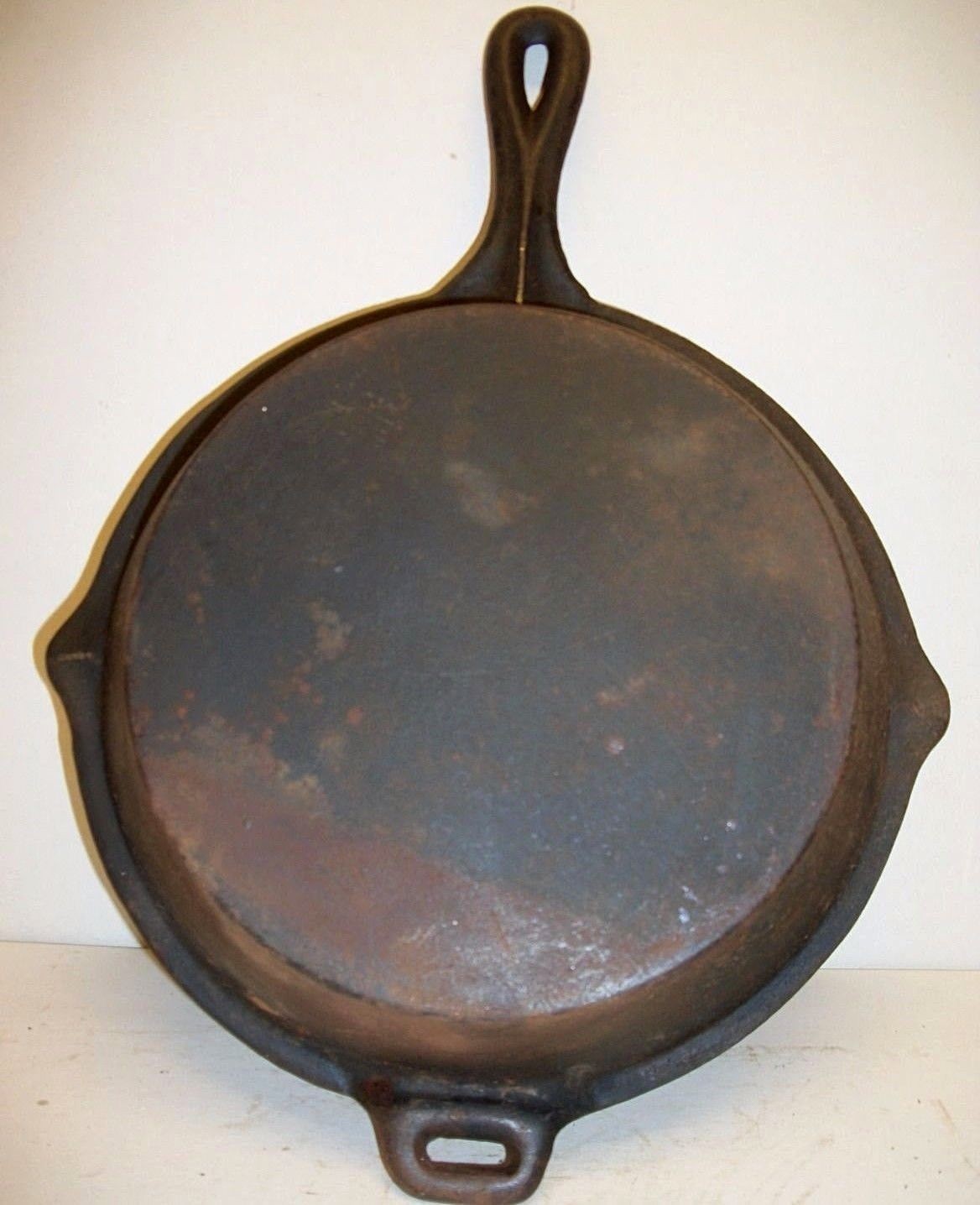 Cast Iron Combination Cooker LID SKILLET w/ Assist Handle Unknown Maker