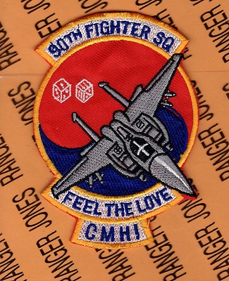 USAF Air Force 90th Fighter Squadron FS CMHI ~4'' aviation patch c/e