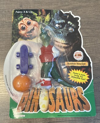 Vintage Hasbro Disney Dinosaurs Robbie Sinclair Action Figure - New In Package