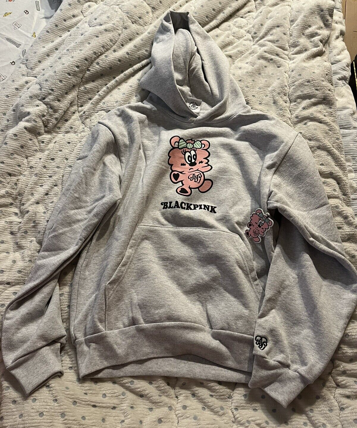 NEW BlackPink X Verdy Born Pink Plush Hoodie Size Medium Pop-Up ...