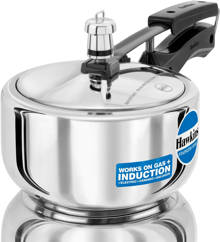 B25 Pressure Cooker, 2 Litre, Silver