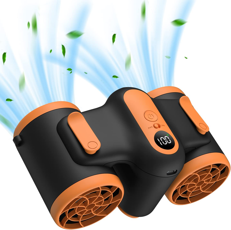 ICEBIRDS Portable Waist Clip Fan New Personal Belt & Outdoor Body Fan, 10000Mah 