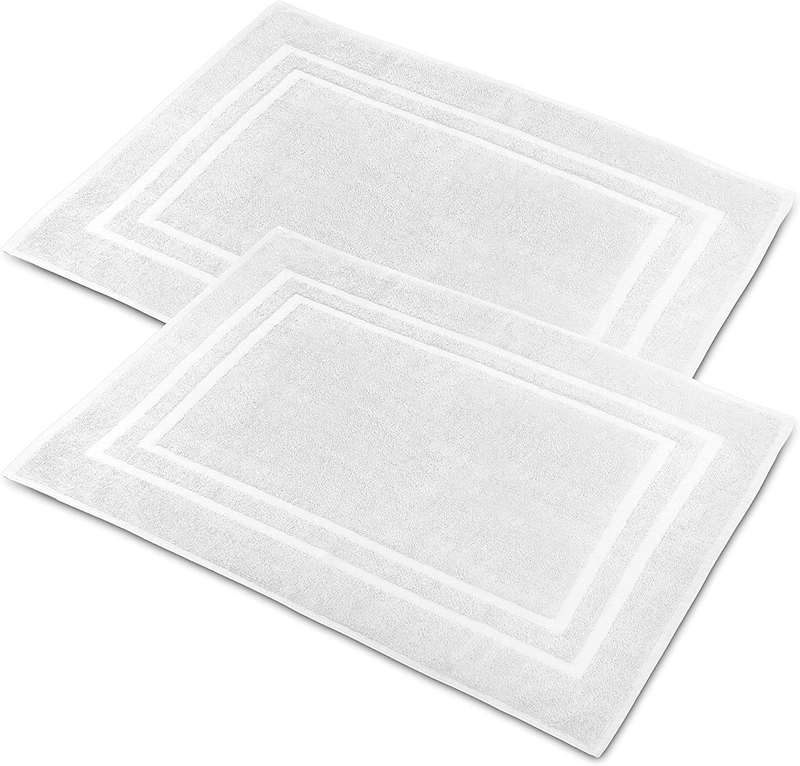 Bath Mat Floor Towel for Bathroom – 22” X 32” Banded Rug - 100% Ring Spun Cotton