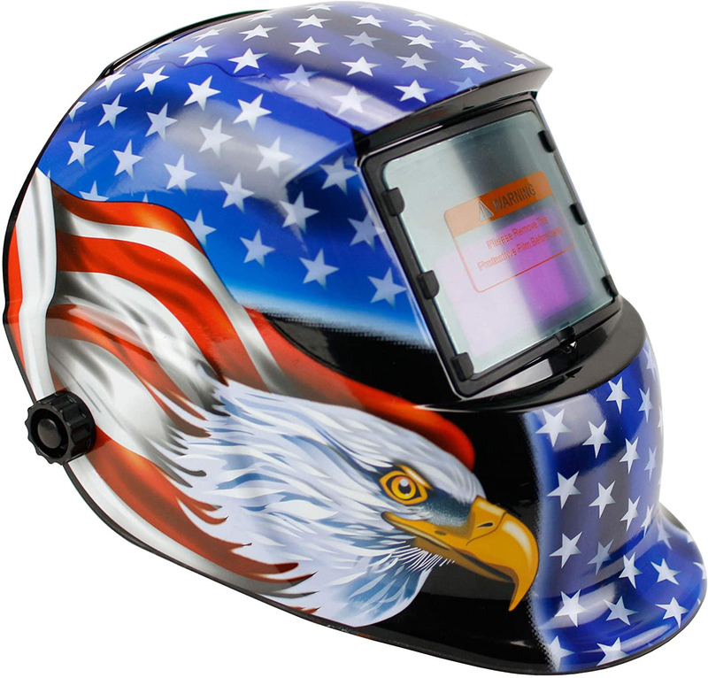 Geelife Solar Powered Welding Helmet Auto Darkening Hood with Adjustable Shade R