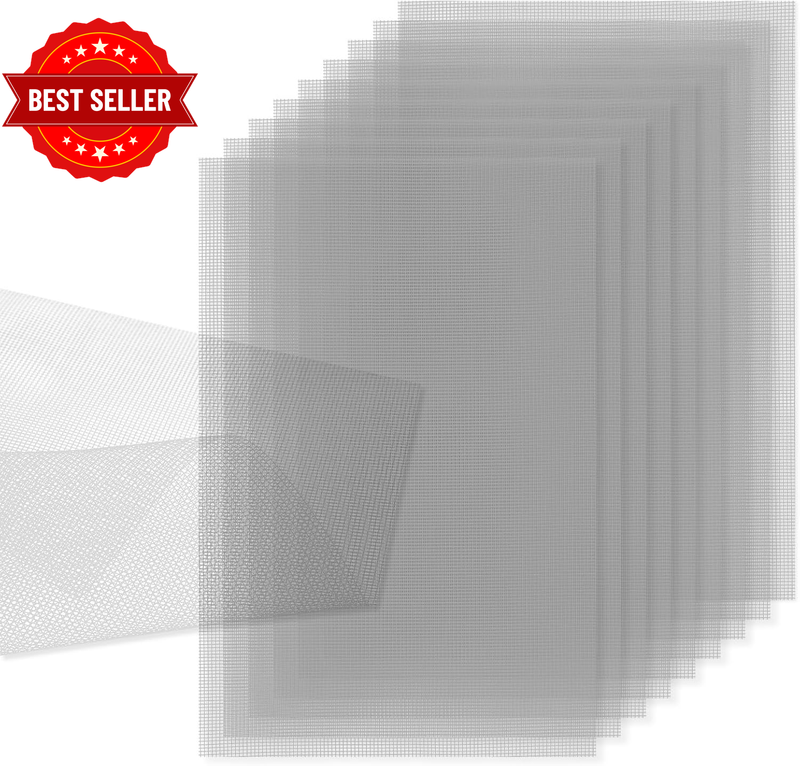 10Pcs Flower Pot Mesh Pad, 11.8X7.87 Inch Bonsai Drainage Screens Plant Pot Drai