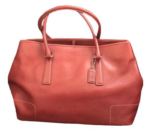 バッグ OLD COACH Large tote bag RED Extremely Rare Made In USA Old Coach 9998 Shoulder Bag Tote