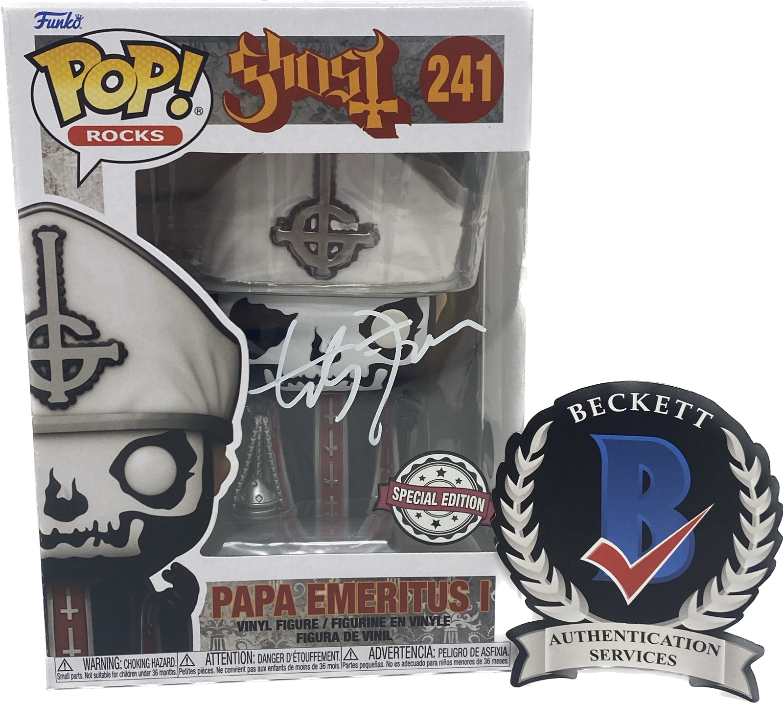 Funko Pop! GHOST - Papa Emeritus IV #336 Signed by Tobias