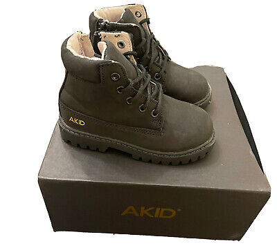 Akid Atticus Black Leather Shoes Size 6C