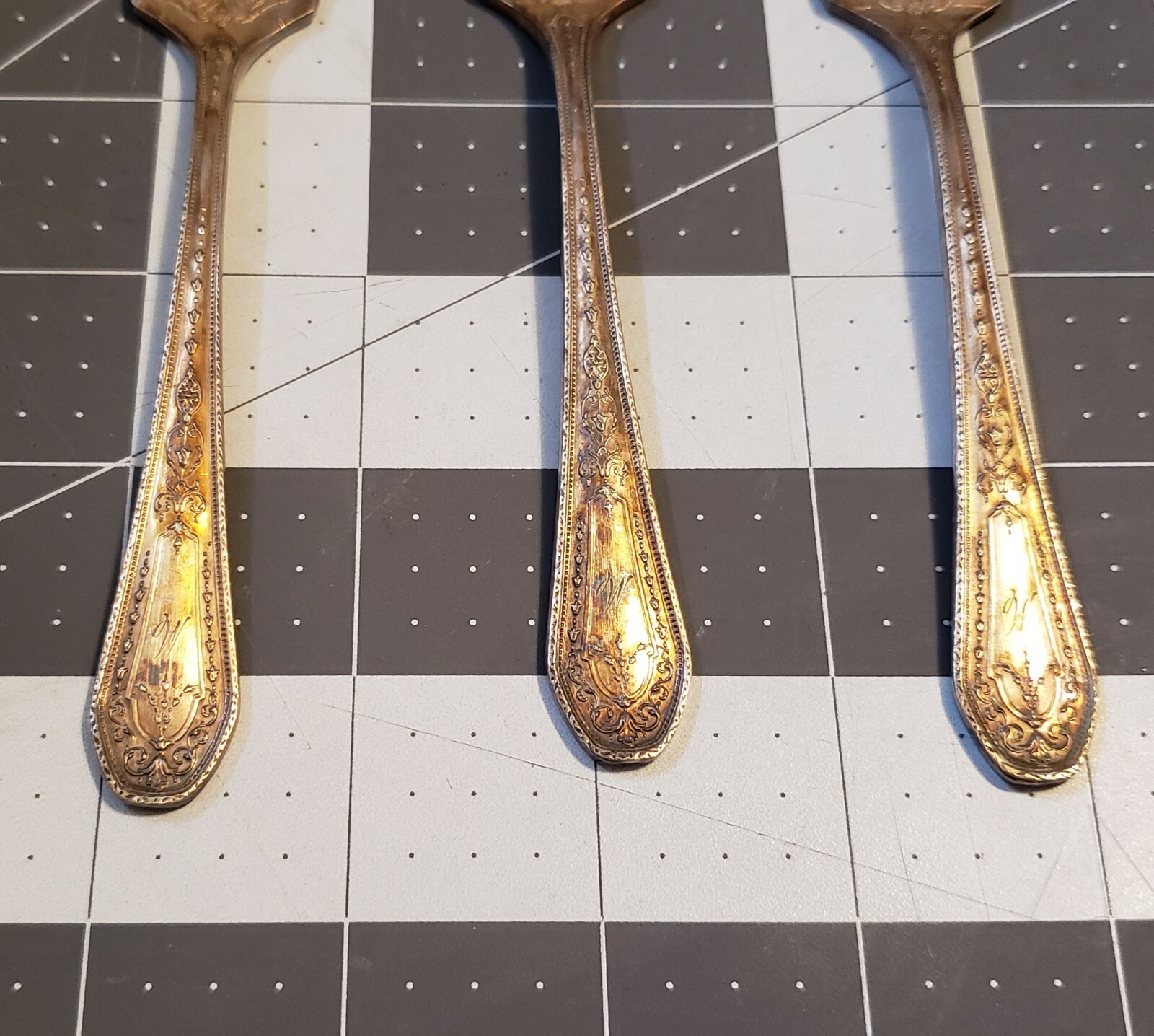 3 Vintage Community Plate Floral Forks Flatware Silverware Kitchen Utensil Fork