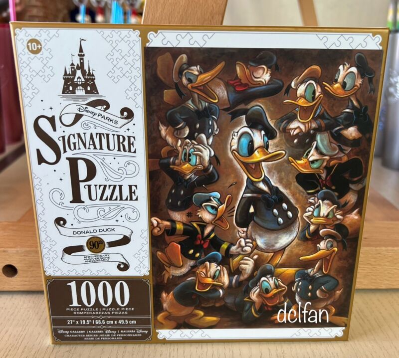 Disney Parks Donald Through Years 90th Anniversary 1000 Pc Signature Puzzle NEW
