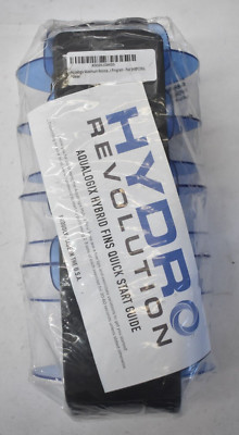 Aqualogix High Resistance Hybrid Exercise Fin Set Blue Quick Start Guide Pair