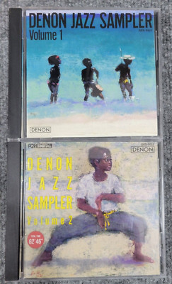 Denon Jazz Sampler Volumes 1 & 2 (CD, Japan, Denon) 1 smooth side case