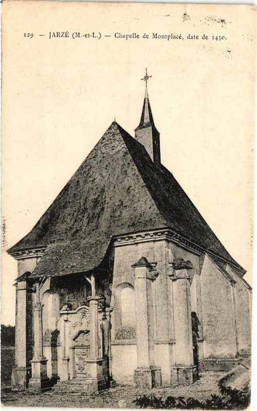 Cpa Jarze - Chapelle De Montplace Date De 1450 (253753)