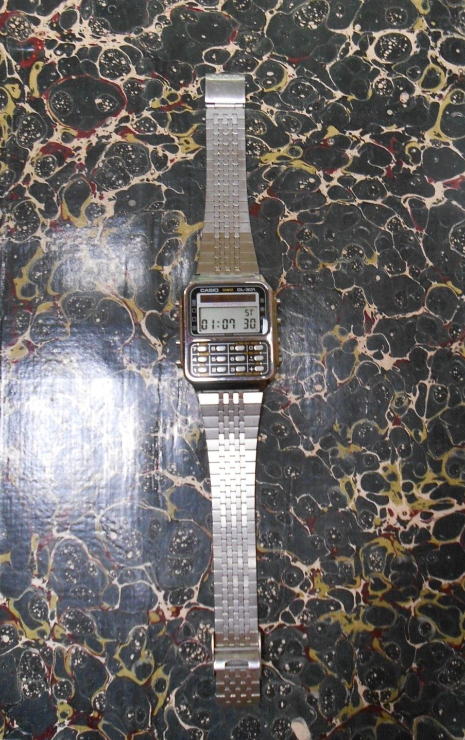 Rare Vintage Casio Cl-301 Module 243 Solar Calculator Wrist