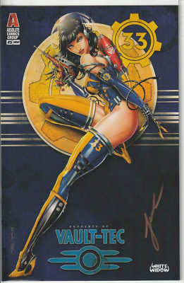 White Widow #5 Fallout Betty Cosplay Trade Variant NM Tyndall Signed COA