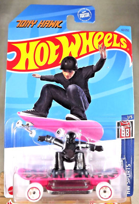 2023 Hot Wheels #42 HW Sports 1/5 SKATE GROM Pink w/White Wheels MC5 Sp
