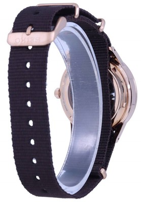 Pre-owned Seiko Presage Style 60's Open Heart Black Dial Automatic Ssa426j1 50m Mens Watch