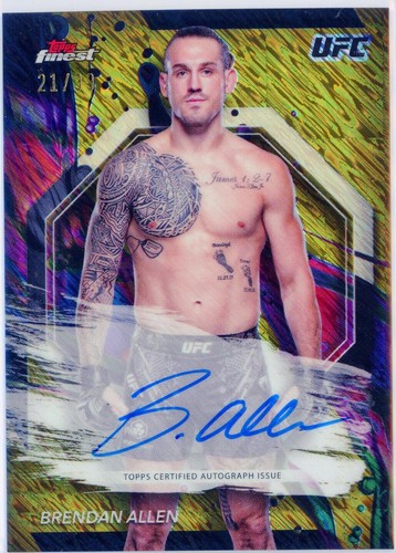 2024 Topps Finest UFC - Brendan Allen #FA-BAN