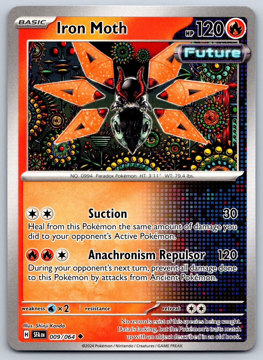 Iron Moth - Shrouded Fable SFA 009/064 Shinji Kanda Pokemon Iron Moth - Shrouded Fable SFA 009/064 Shinji Kanda Pokemon