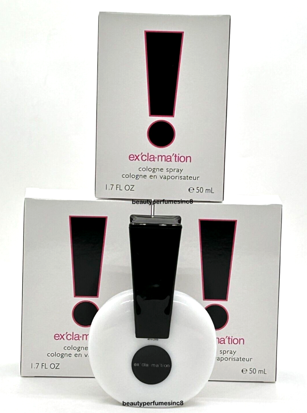 Lot of 3  - Exclamation by Coty for Women 1.7 oz / 50ml EDC Spray New in Box