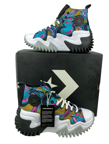 

НОВЫЕ мужские кроссовки Converse Run Star Motion Hi 90s Marbled, черные, размер 9,5 A00660C, Черный, Converse Run Star Motion