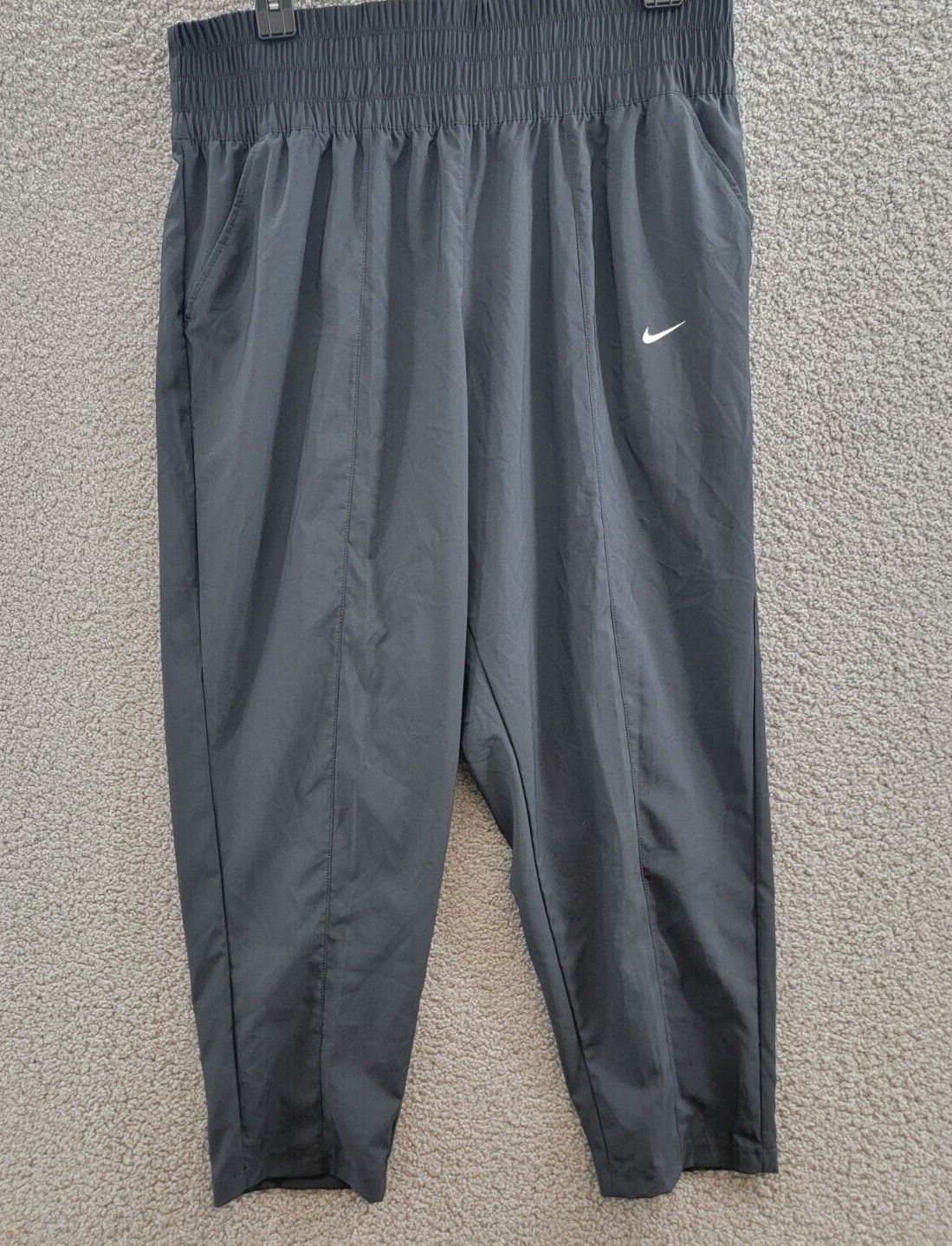 Nike Plus Size Dri-FIT One Ultra High-Waist Pants Women's 1X Black Elastic Waist - Picture 2 of 18