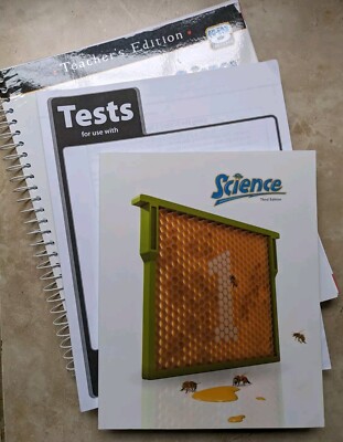 BJU 1st grade SCIENCE 1  SET Student Text Teacher Edition & Tests 3rd Edition 