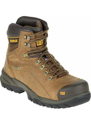 Caterpillar Men Diagnostic Hi Waterproof Thinsulate Steel Toe Work Boot Dark
