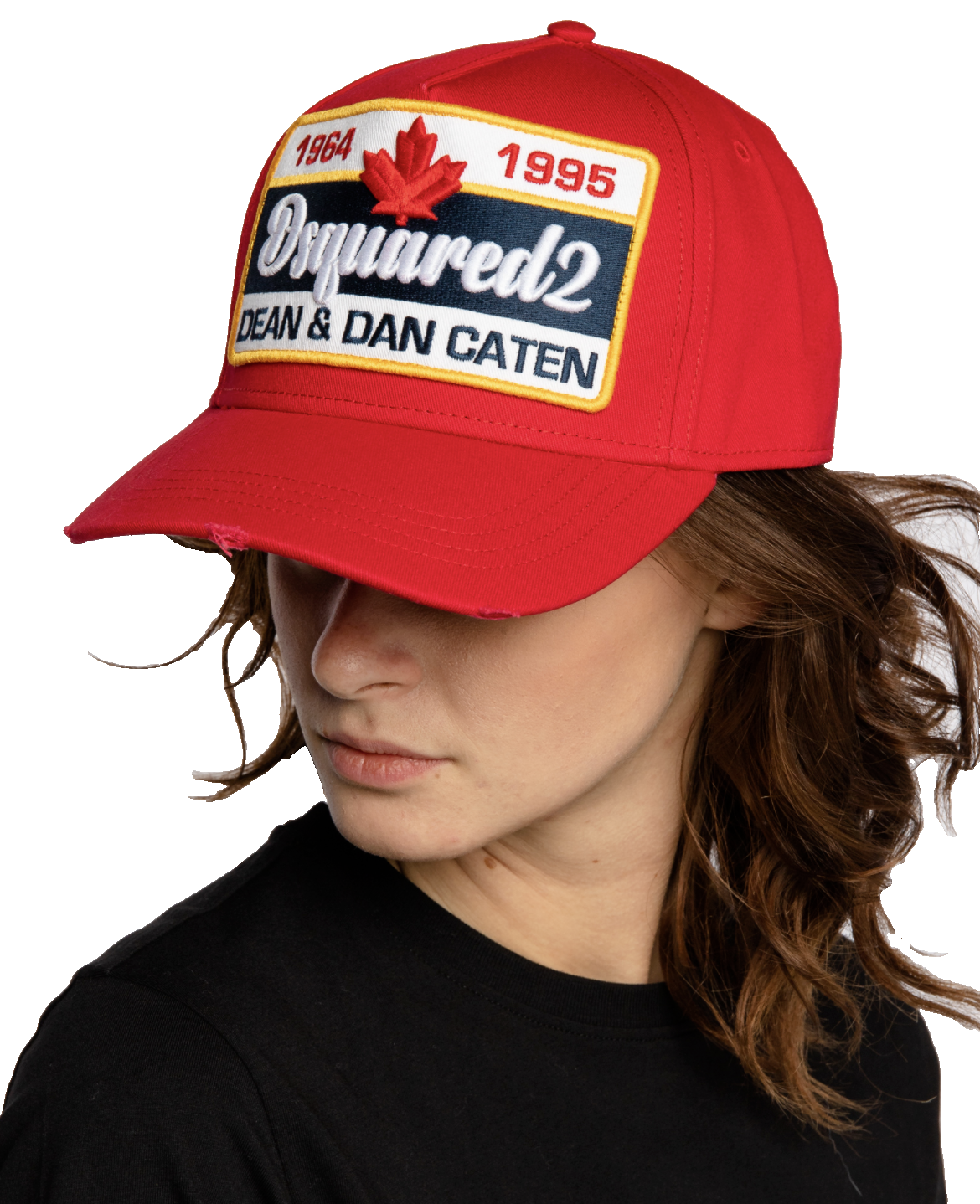 Dsquared2 Iconic Oversized Patch Twin Baseball Cap Hat | eBay