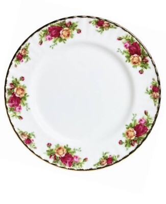 Royal Albert (4) OLD COUNTRY ROSES 8'' Salad Plate - SET OF 4 PLATES - OCR
