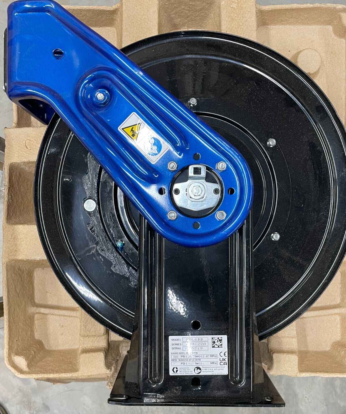 GRACO XDL6DB XDX20 Bare Air/Water Hose Reel (1/2