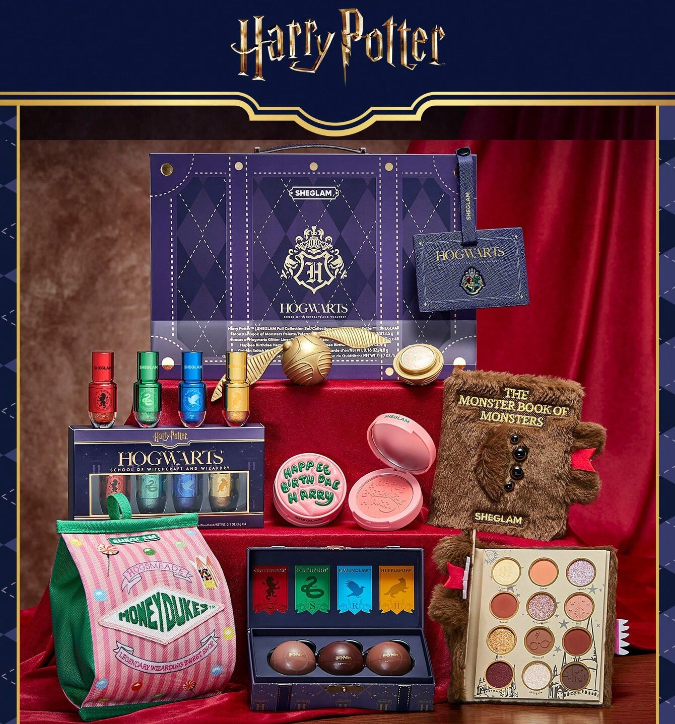 新品未使用Harry Potter×SHEGLAM フルコレクションセット2.0 HARRY POTTER Full Box Collection Sheglam MAKEUP SET 2.0 plus