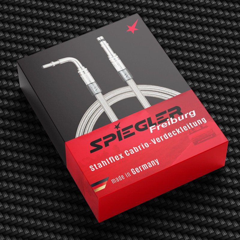 Stahlflex Cabrioleitung Verdeckleitung Vw Golf 4 Cabrio Rechte Seite Nr. 3080