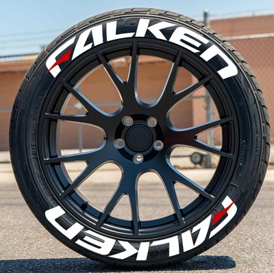 Falken Sticker Tire Lettering Stickers Rubber 1'' - 14'' to 22'' 4x Tires