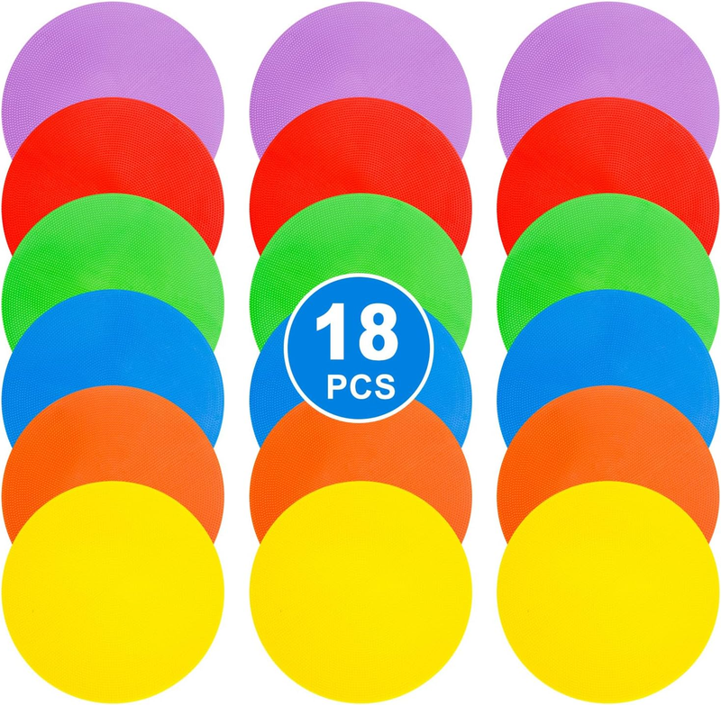 Flat Field Cones， Non Slip Rubber Agility Markers Flat Field