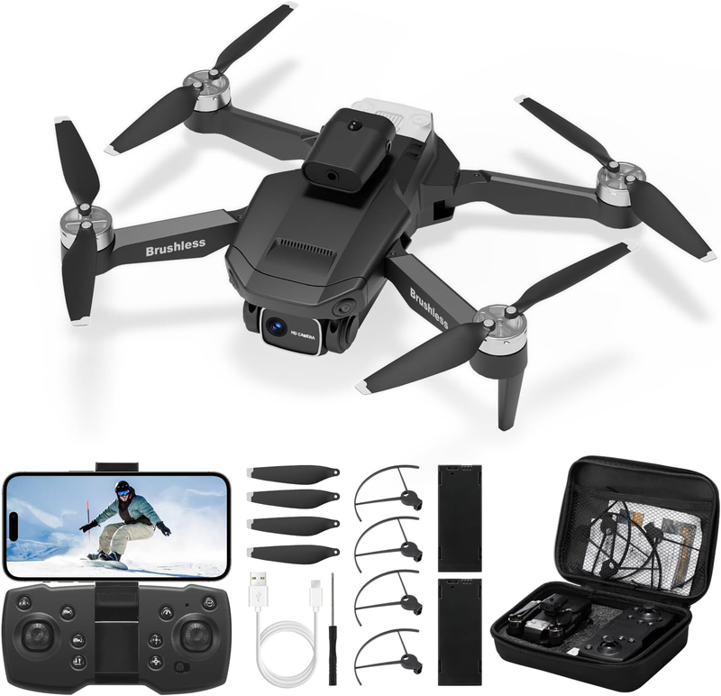Goolrc Drone with Camera for Adults, 1080P HD FPV Foldable M