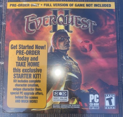 Everquest II Pre-Order ONLY Starter Kit PC CD-ROM Brand NEW & Factory Sealed
