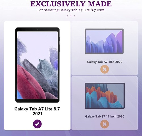 For Samsung Galaxy Tab A7 Lite 8.7" 2021 Tablet Case Silicone Kickstand Cover