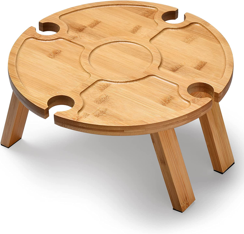Small Camping Foldable Table for Outdoor - Mini Picnic Table for Beach, Barbecue